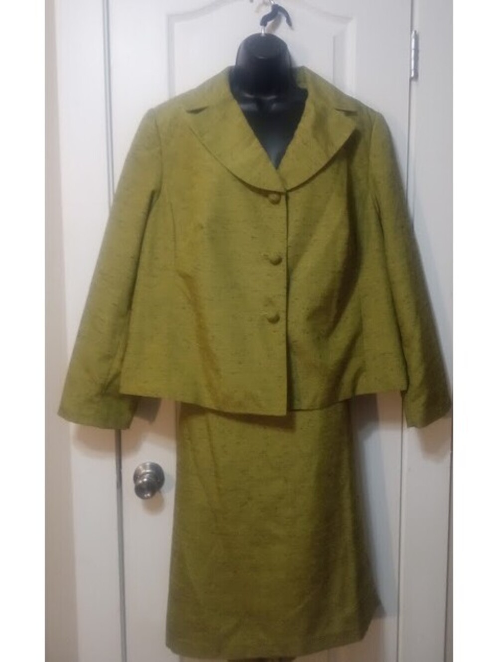 Olive Green 2‑Piece Suit — Isabella, Size 20W